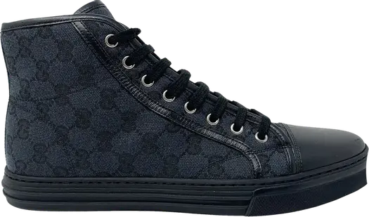 Кроссовки Gucci GG High Logo Print, черные