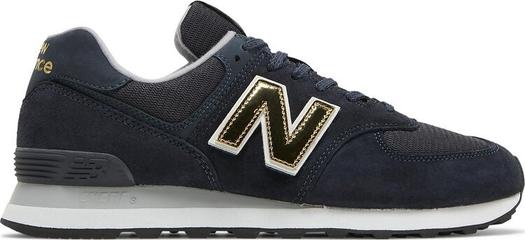 Кроссовки New Balance 574, темно-синий/золотистый