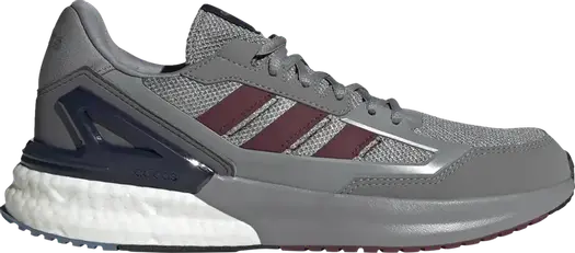 Кроссовки Adidas Nebzed Super Boost 'Grey Burgundy', серый