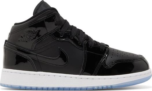 Кроссовки Air Jordan 1 Mid SE GS Space Jam, черный