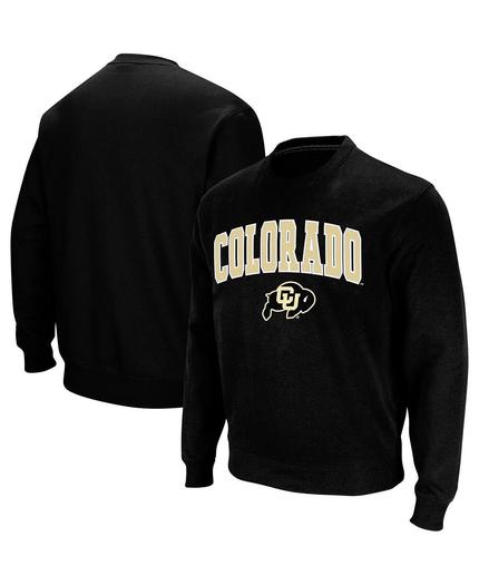 Мужской черный свитшот с круглым вырезом Colorado Buffaloes Arch и логотипом Colosseum