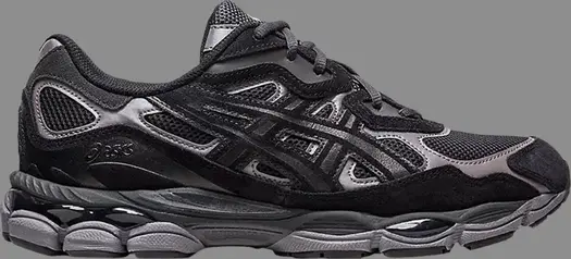 Кроссовки gel nyc 'graphite grey black' Asics, черный