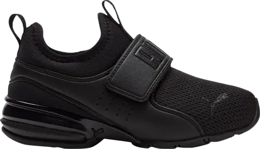 Кроссовки Puma Axelion Slip-On Little Kid Triple Black, черный