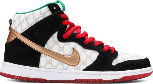 Кроссовки Nike Black Sheep x Dunk High SB 'Paid In Full', белый