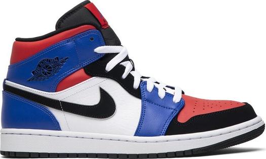 Кроссовки Air Jordan 1 Retro Mid Top 3, разноцветный