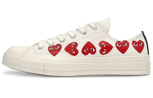 Кроссовки Converse Chuck Taylor All Star 70 Ox Comme Des Garcons Play Multi-Heart White
