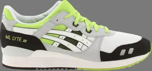 Кроссовки gel lyte 3 'white lime' Asics, белый