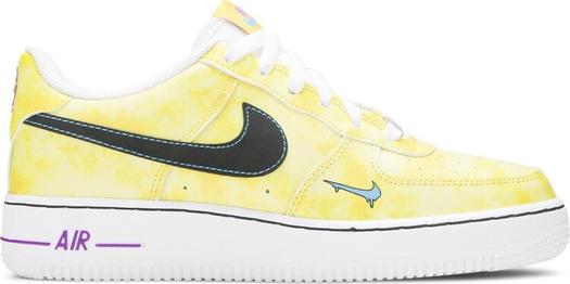 Кроссовки Nike Air Force 1 '07 LV8 'Peace, Love, and Basketball', желтый