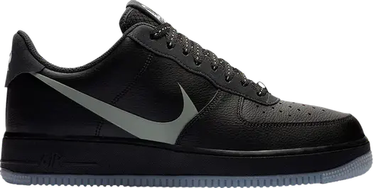 Кроссовки Nike Air Force 1 Low 'Grey Swoosh', черный
