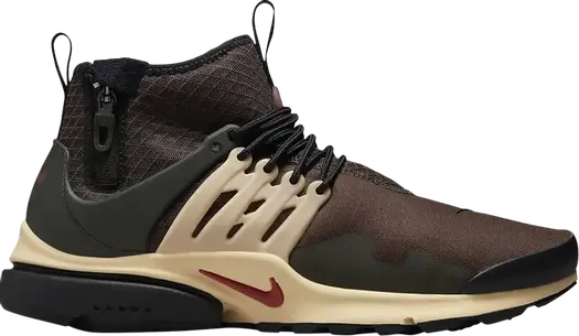 Кроссовки Nike Air Presto Mid Utility 'Baroque Brown Sesame', коричневый
