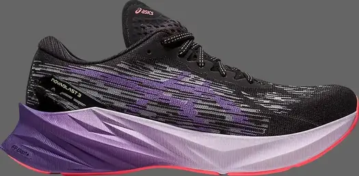 Кроссовки wmns novablast 3 'black dusty purple' Asics, черный