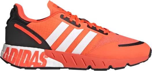 Кроссовки Adidas ZX 1K Boost 'Bold Logo Graphic - Solar Red', красный