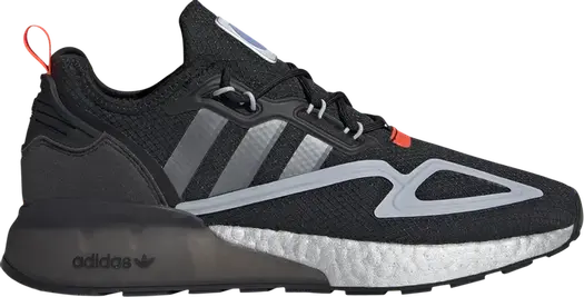 Кроссовки Adidas ZX 2K Boost 'Black Halo Silver', черный
