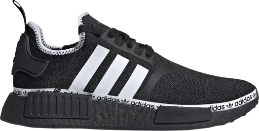 Кроссовки Adidas NMD_R1 'Logo Strip - Core Black', черный