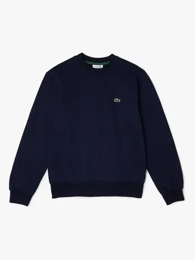 Свитер Lacoste, классический вязаный, синий