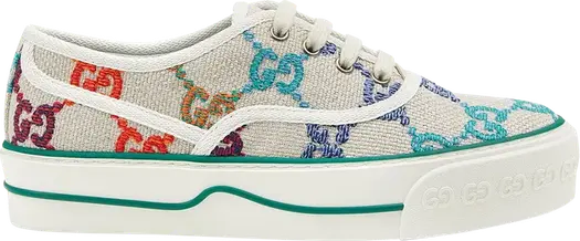 Кроссовки Gucci Tennis 1977 Low, с вышитым логотипом GG, разноцветные