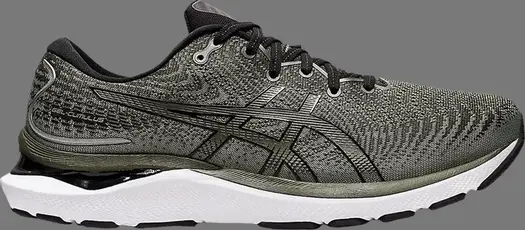 Кроссовки gel cumulus 24 'olive canvas' Asics, зеленый