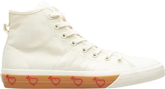 Кроссовки Adidas Human Made x Nizza High 'Off White', кремовый