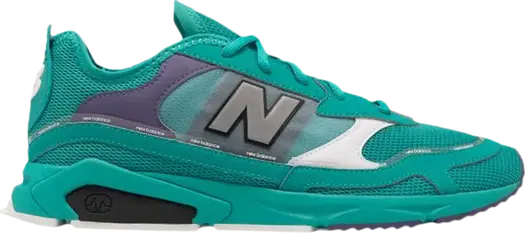 Кроссовки New Balance X-Racer 'Verdite Violet Fluorite', зеленый