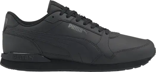 Кроссовки Puma ST Runner v3 Leather Triple Black