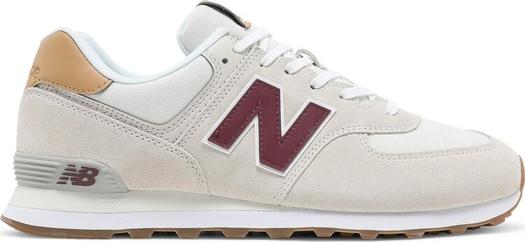 Кроссовки New Balance 574, кремовый/красный