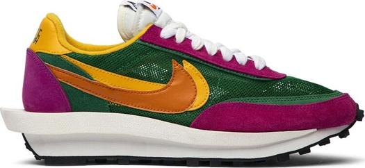 Кроссовки Nike sacai x LDWaffle 'Pine Green', розовый