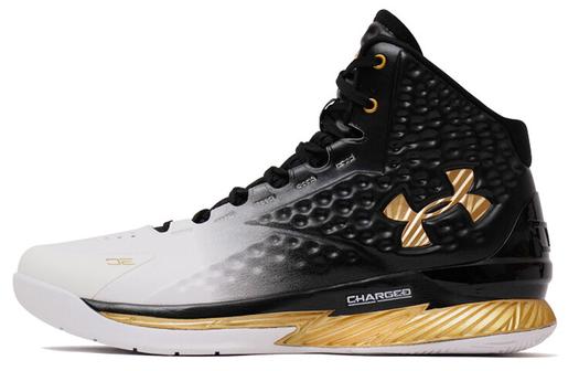 Кроссовки Under Armour Curry 1 MVP, черный/белый/золотой
