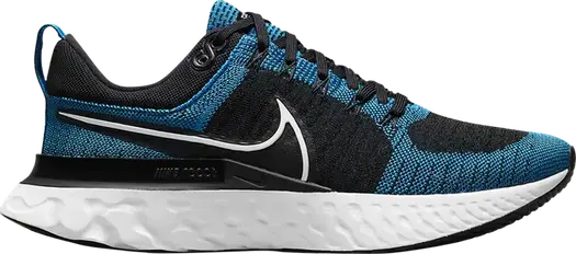 Кроссовки Nike React Infinity Run Flyknit 2 'Blue Orbit Black', синий