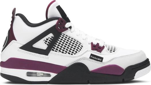 Кроссовки Paris Saint-Germain x Air Jordan 4 Retro GS Bordeaux, серый