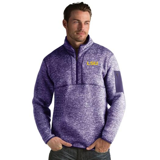 Мужской пуловер LSU Tigers Fortune Antigua