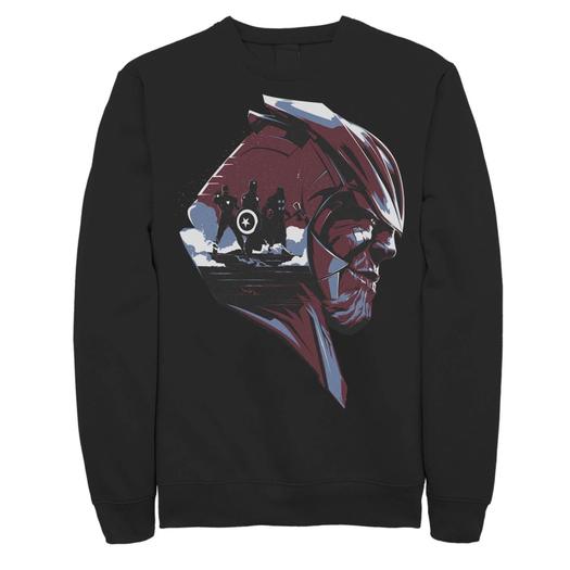 Мужской свитшот с силуэтом головы Таноса «Marvel Avengers: Endgame»