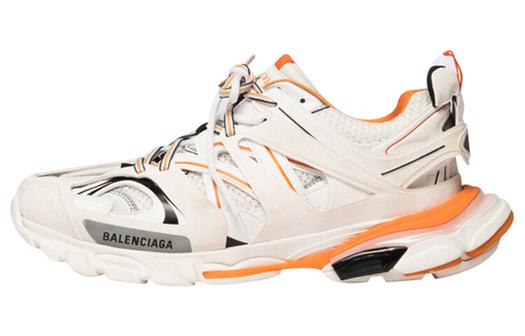 Кроссовки Balenciaga Speed 3.0, низкие, белый/оранжевый