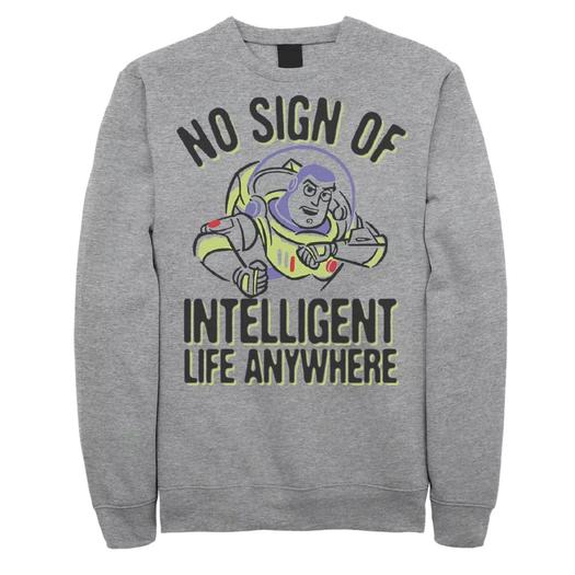 Мужской свитшот «Базз Лайтер: История игрушек» Disney/Pixar No Intelligent Life Licensed Character
