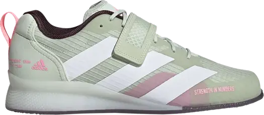 Кроссовки Adidas Adipower Weightlifting 3 'Linen Green Beam Pink', зеленый