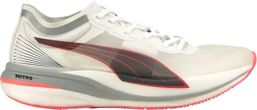 Кроссовки Puma Deviate Nitro Elite White Lava Blast, белый