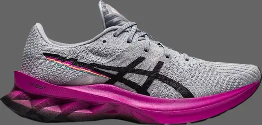 Кроссовки wmns novablast 'pixel noise - piedmont grey' Asics, серый