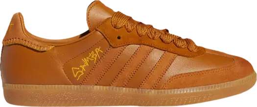 Кроссовки Adidas Jonah Hill x Samba 'Craft Ochre', оранжевый