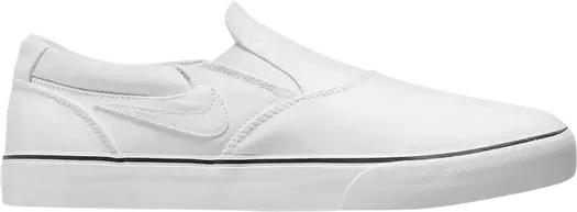 Кроссовки Nike Chron 2 Slip SB 'Triple White', белый
