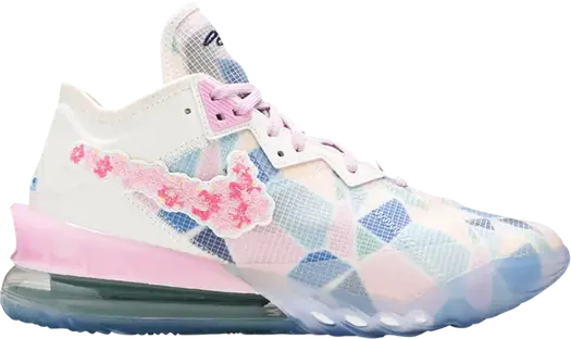 Кроссовки Nike atmos x LeBron 18 Low EP 'Sakura', розовый