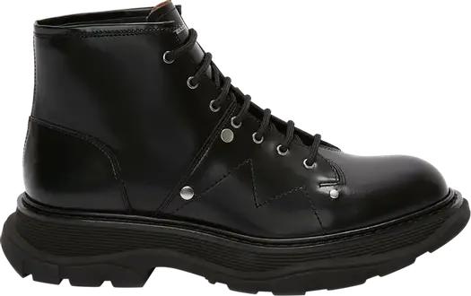Кроссовки Alexander McQueen Tread Lace-up Boot Black, черный