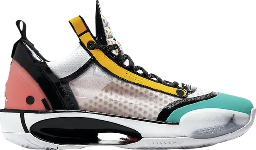 Кроссовки Guo Ailun x Air Jordan 34 Low Pop Art, разноцветный