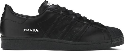 Кроссовки Adidas Prada x Superstar 'Core Black', черный