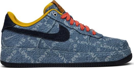 Кроссовки Nike Levi's x Nike By You x Air Force 1 Low 'Exclusive Denim', многоцветный
