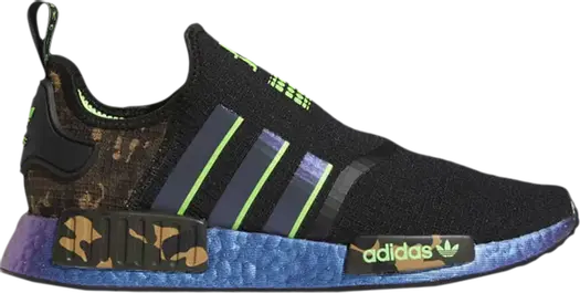 Кроссовки Adidas JuJu Smith-Schuster x NMD_R1 'Black Camo Print', черный