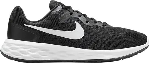 Кроссовки Nike Revolution 6 Extra Wide 'Black White', черный