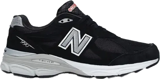 Кроссовки New Balance 990v3 Made In USA 'Black White', черный