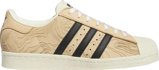 Кроссовки Adidas Superstar 'Topographic Laser', кремовый