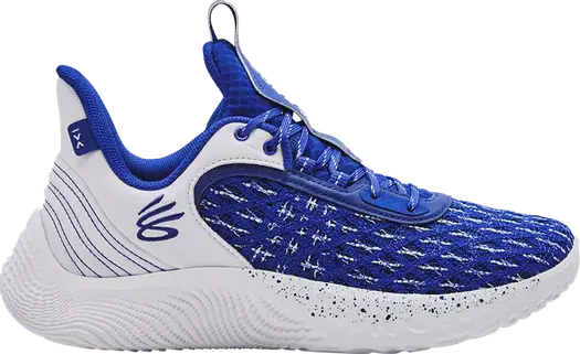 Кроссовки Curry Flow 9 Team White Royal, синий