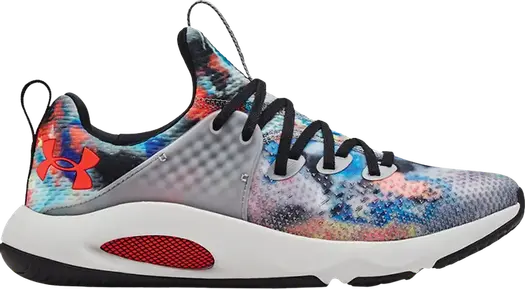 Кроссовки Under Armour HOVR Rise 3 Printed Concrete Halo Grey, серый