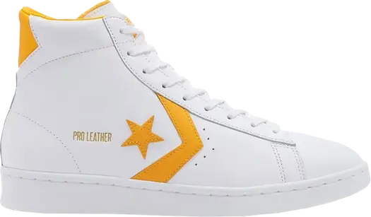 Кроссовки Converse Pro Leather High White Amarillo, белый